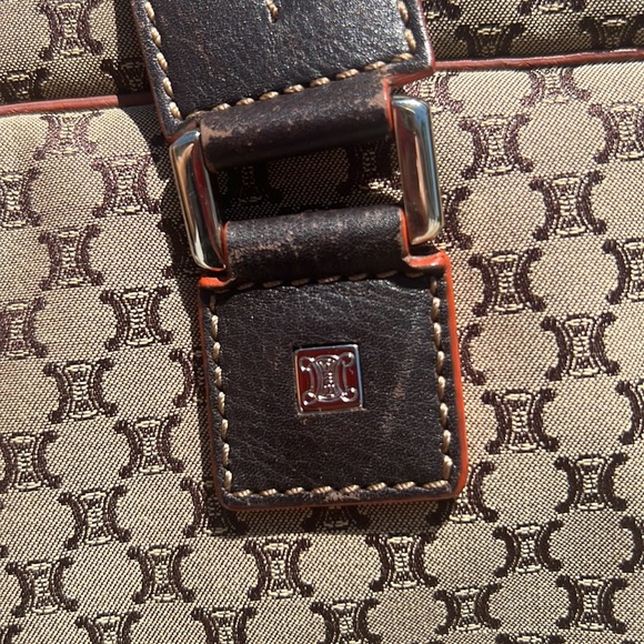 CELINE Macadam Pattern canvas computer ,travel or school bag.😍UNISEX. RARE - Picture 7 of 16